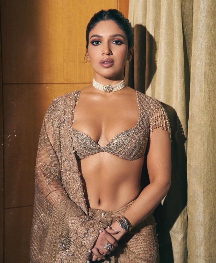 bhumi-pednekar-create-dazling-looks-in-internet-with-blingy-lehenga-choli