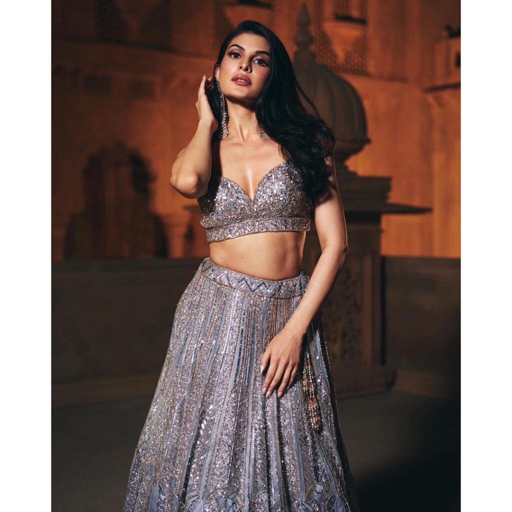 jacqueline-fernandez-trending-latest-traditional-looks-in-lehenga-set