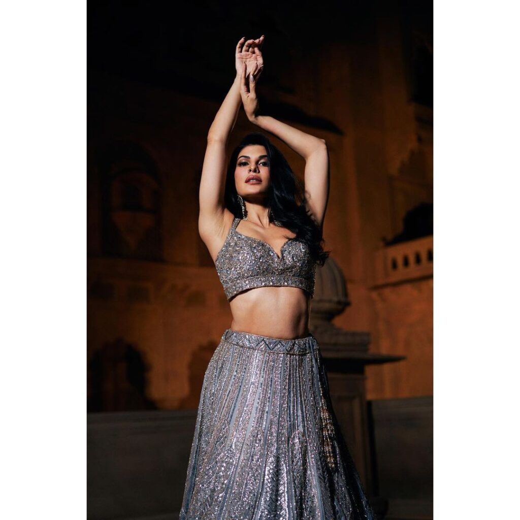 jacqueline-fernandez-trending-latest-traditional-looks-in-lehenga-set