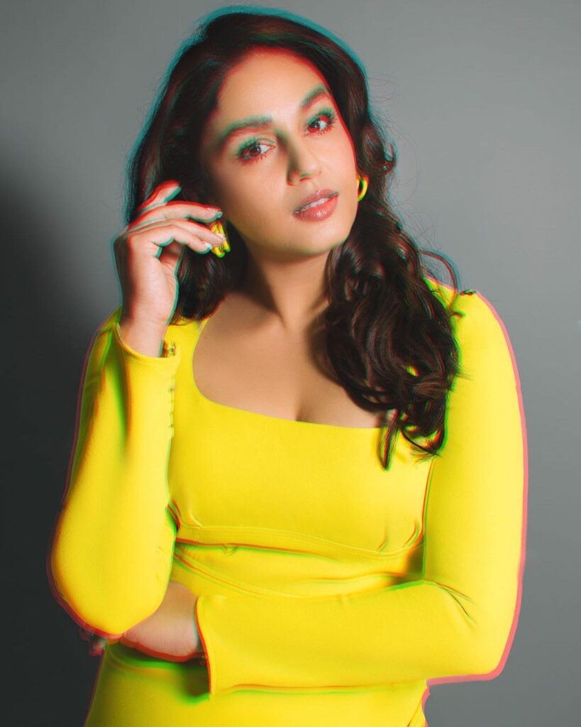 huma-qureshi-stunning-looks-in-neon-yellow-dress-photo-shoot