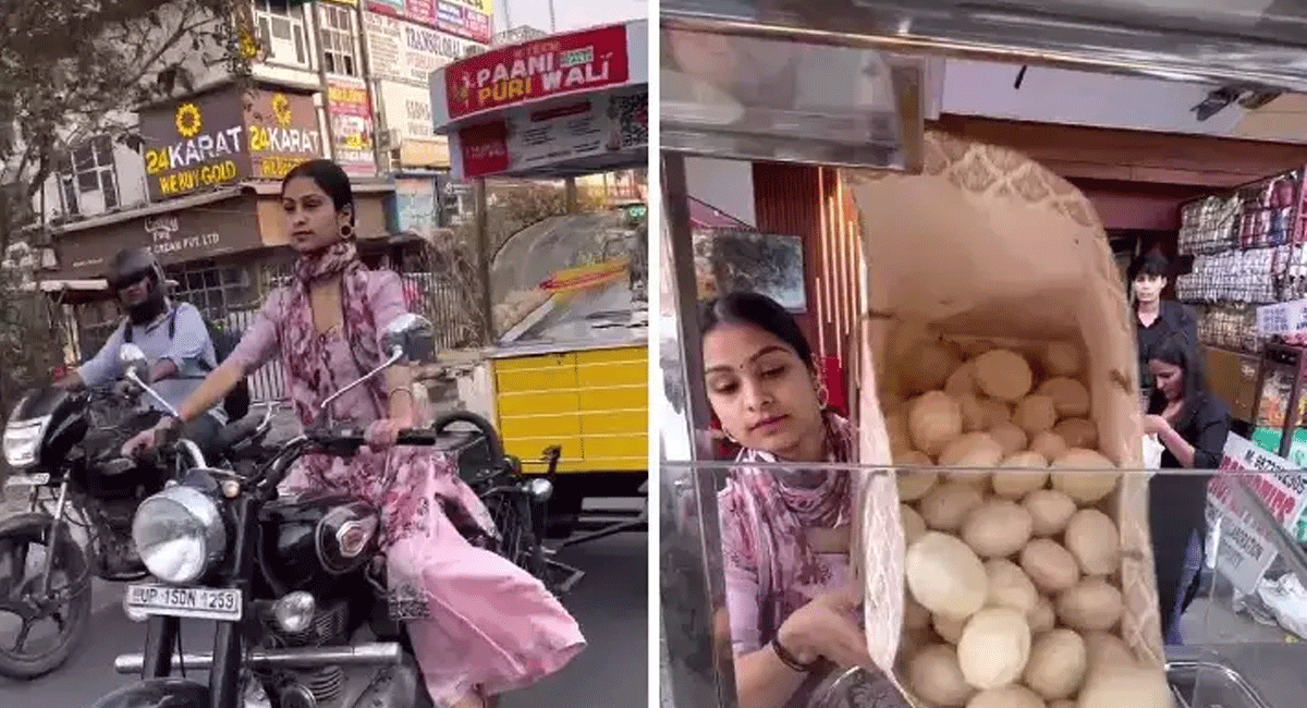 taapsee-btech-student-Pani Puri is so famous..The video is viral on social media