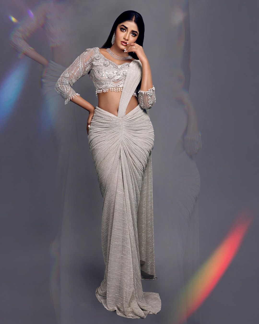 dimple-hayathi-glamours-looks-in-amazing-silver-dress