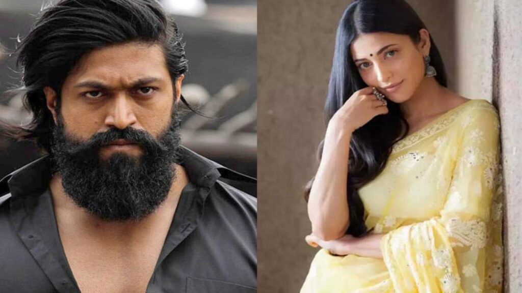 shruti-haasan-plays-key-role-in-kgf-actor-yash-new-project